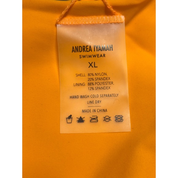 Andrea Iyamah NEW Aisha Ruffle Bottom‎ in Orange/Red Size XL - Picture 3 of 5